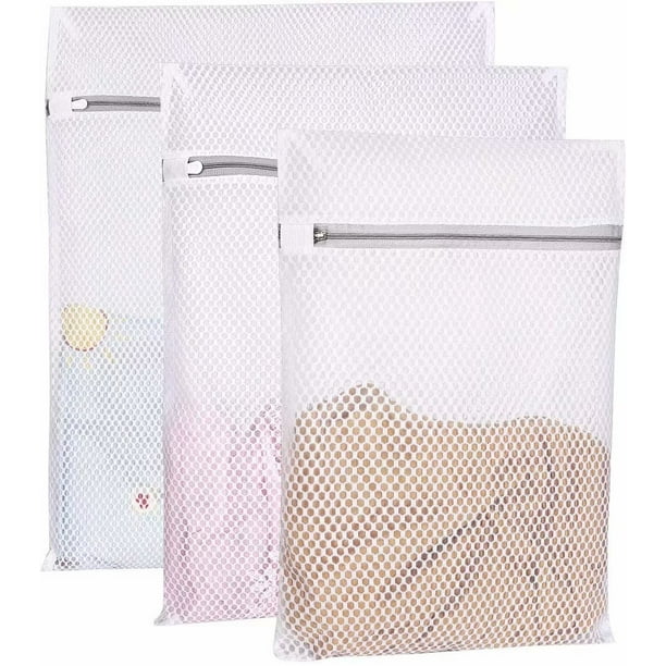 Foldable Zippered Mesh Laundry Wash Bags Lingerie Bra Socks Underwear Travel